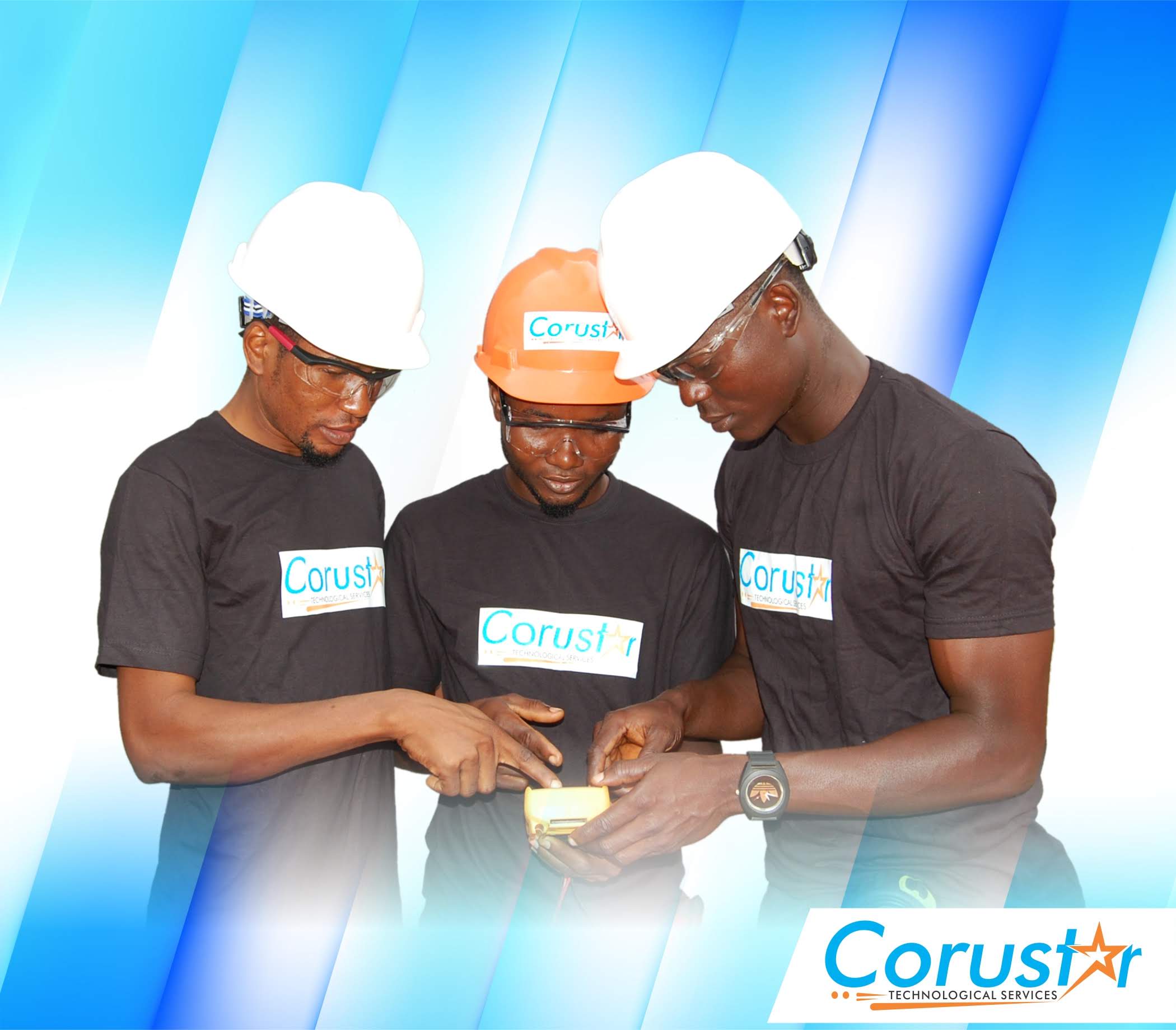 Three Corustar Technological Services technicians